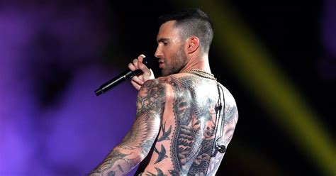 Adam Levine Super Bowl Shirtless During Halftime Show