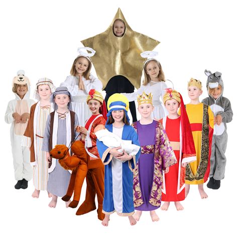 CHILDS NATIVITY COSTUME MARY JOSEPH WISE MEN | Grelly UK