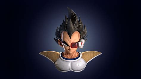 Vegeta - Dragon Ball Z Fan Art (Bust), Miguel Angel Lopez on ArtStation ...