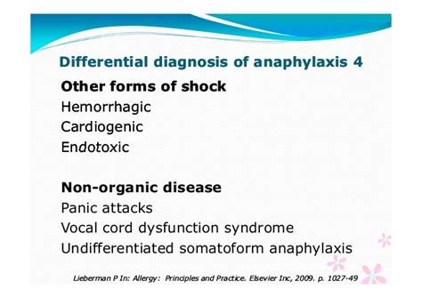 Anaphylaxis Vs Anaphylactic Shock