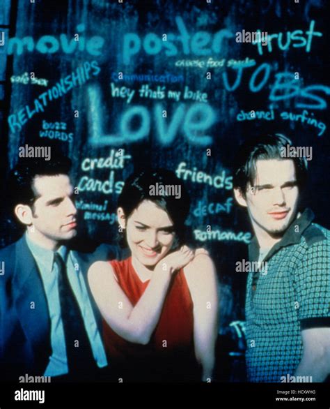 REALITY BITES, Ben Stiller, Winona Ryder, Ethan Hawke, 1994, (c ...