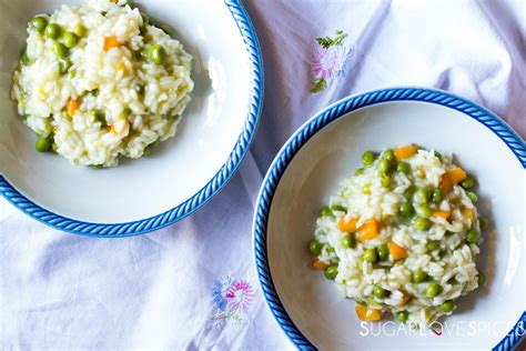 Rice with Peas and Carrots - SugarLoveSpices