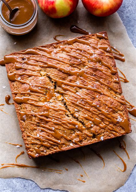 Apple Cake with Salted Caramel Glaze - Recipe Runner