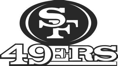 San Francisco 49ers American football team logo - Para archivos DXF CDR SVG cortados con láser ...