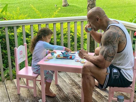 Dwayne Johnson with his daughters: See a softer side of 'The Rock'