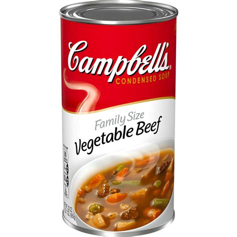 Campbell's Condensed Family Size Vegetable Beef Soup, 23 oz. Can ...