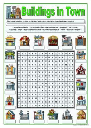 1,069 Word search, Vocabulary Practice English ESL worksheet…