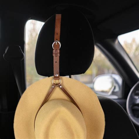 leather-cowboy-hat-holder-for-truck - Simply Spaced