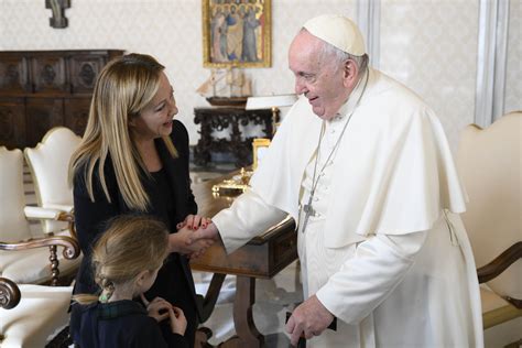 Pope Francis meets Italian Prime Minister Giorgia Meloni | Catholic ...