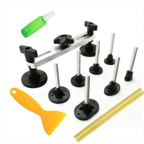 Auto Repair Tool Set dent Tool Kit Paintless Dent Removal Car Body Repair Kit Pulling Bridge ...