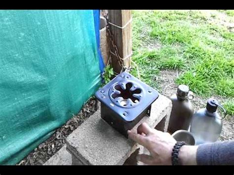 Sterno Stove - Alcohol Burner - YouTube