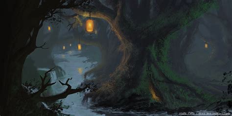 Forest Lights by Colormate on DeviantArt | Forest light, Concept art ...