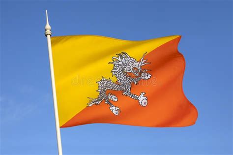 Flag of the Kingdom of Bhutan. The national flag of The Kingdom of ...