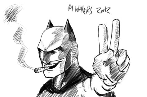 Batman and his cigar by mikewalters on DeviantArt