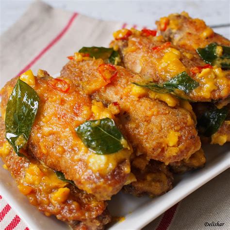 Salted egg wings insta – Delishar | Singapore Cooking, Recipe, and Food Blog