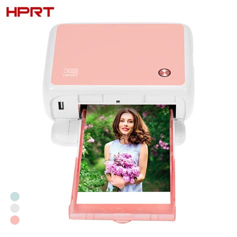 HPRT CP4000L Portable Full Color Photo Printer Mini Househeld Thermal Sublimation Printer 4x6 ...