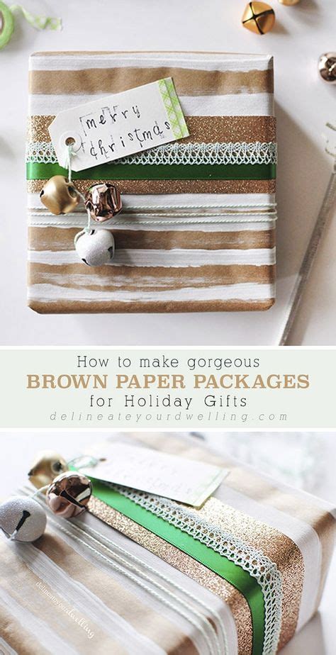 Brown Paper Packages | Fun diy crafts, Diy christmas wrapping paper ...