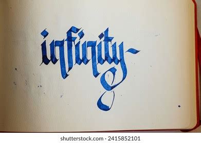 Gothic Calligraphy Writing Broad Pen Stock Photo 2415852101 | Shutterstock