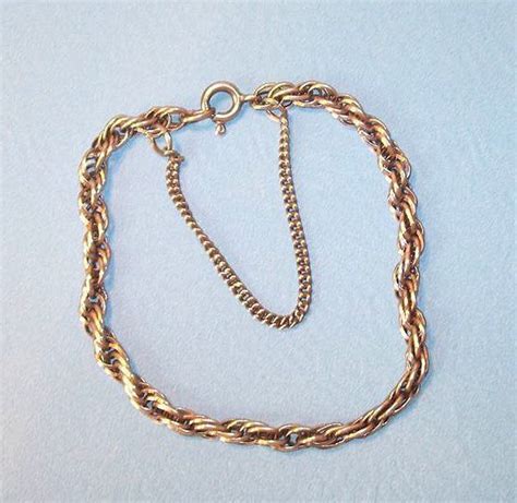 Sterling Silver Rope Style Chain Bracelet from elainesjewelry on Ruby Lane