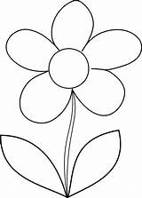 Coloring Flower Pages Simple Printable Templates Easy Kids Flowers Color Template Preschool Print Picture Getcoloringpages Outline Shapes Daisy sketch template