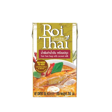 Roi Thai Tom Yum Soup With Coconut Milk