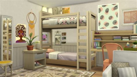 Sims 4 Kids Bunk Bed CC