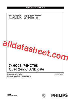 74HC08 Datasheet(PDF) - NXP Semiconductors