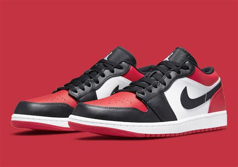 Air Jordan 1 Low Bred Toe 553558-612 Release Date - SNKR TODAY