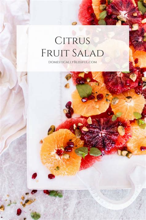 Citrus Fruit Salad - Domestically Blissful