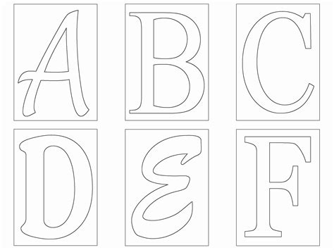 Free Printable Alphabet Stencils Templates Elegant Free Letter Templates | Free printable ...