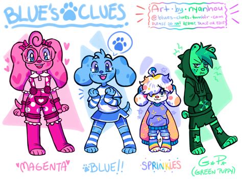 nyan nyan ★ // blues-clues: the gang’s all here [almost]...