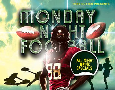 Monday Night Football Flyer (Free Download) PSD on Behance