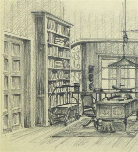 Library Drawing at PaintingValley.com | Explore collection of Library ...