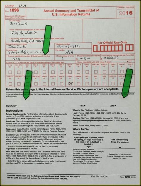 1096 Tax Forms - Form : Resume Examples #Xk87knnN8Z