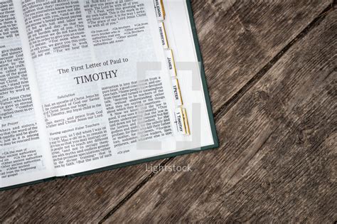 The first letter of paul to timothy — Photo — Lightstock