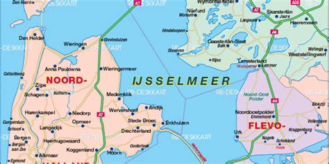 Map of IJsselmeer (Region in Netherlands) | Welt-Atlas.de