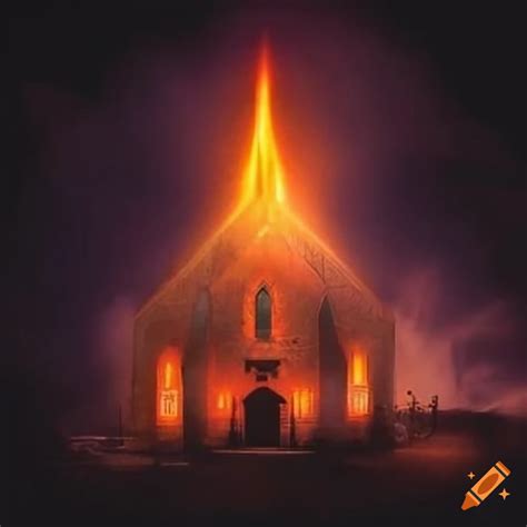 Burning black church