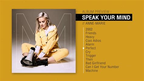 Album Preview: "Speak Your Mind" by Anne-Marie - YouTube