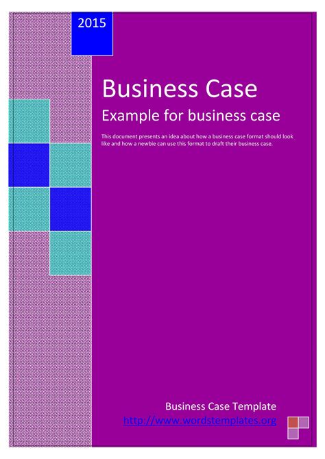 Free Business Case Template