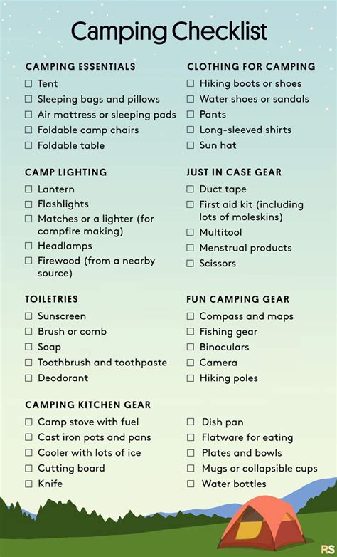 Your Camping Supplies Checklist: Everything You Need to Bring Camping