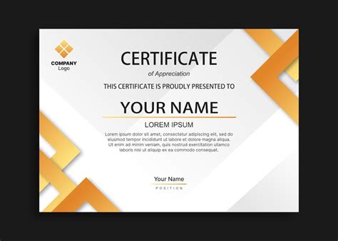 Premium Vector | Gold award certificate template