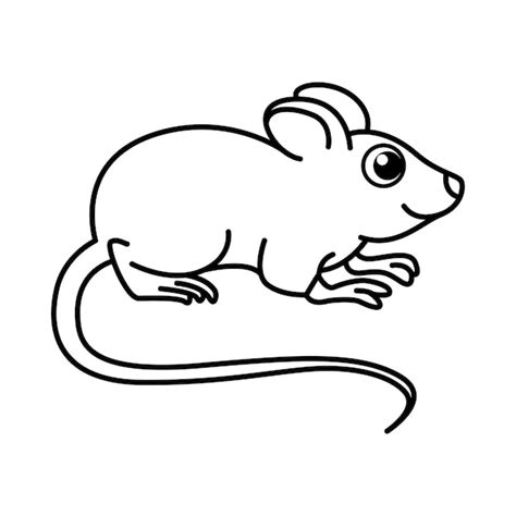 Premium Vector | Cute mouse cartoon characters vector illustration for kids coloring book