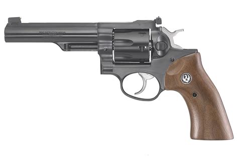 Ruger GP100 327 Federal Mag Double-Action Revolver with Smooth Walnut ...