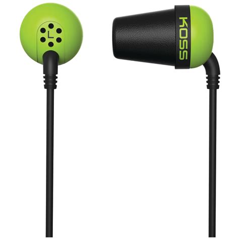 KOSS 185323 Plug In-Ear Earbuds (Green) - Walmart.com