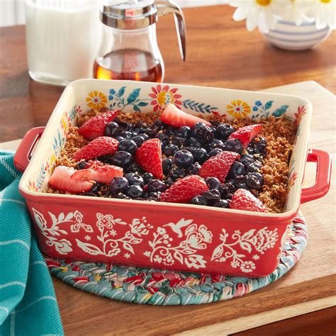 The Pioneer Woman Mazie 8" x 8" Ceramic Red Square Baking Dish - Walmart.com | Pioneer woman ...