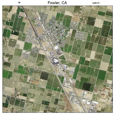 Aerial Photography Map of Fowler, CA California