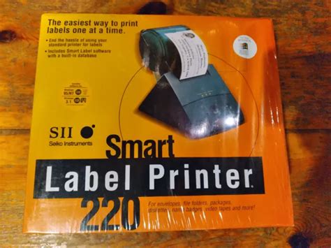 SEIKO SII 220 Smart Thermal Label Printer SLP-220 Windows IBM Compatible NOS '97 $49.95 - PicClick