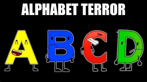 Alphabet Terror - Alphabet Lore Remade with Object Terror Characters ...