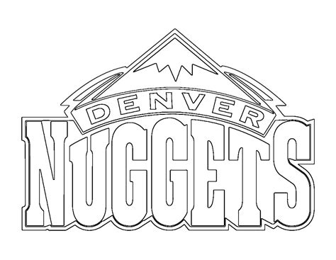 Denver Nuggets Coloring Pages Pdf To Print - Coloringfolder.com