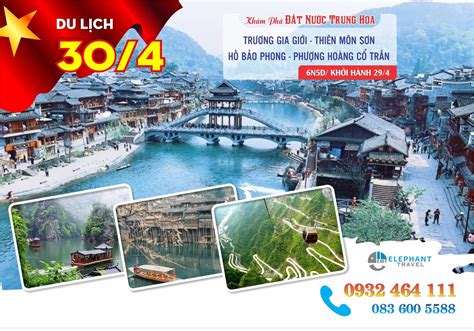 Tour du lịch Trung Quốc: Trương Gia Giới - Phượng Hoàng Cổ Trấn 6 Ngày 5 Đêm